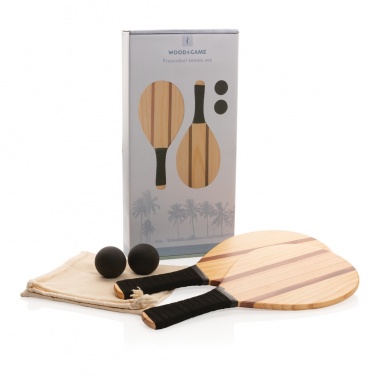 Logotrade advertising product image of: Wooden frescobol tennis set