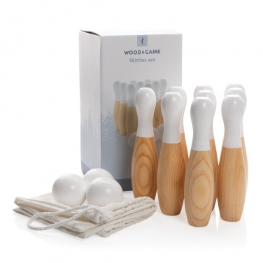 Logotrade promotional products photo of: Wooden skittles set