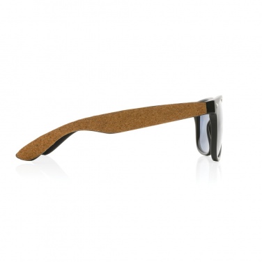 Logo trade promotional merchandise photo of: GRS recycled PC plastic sunglasses with cork