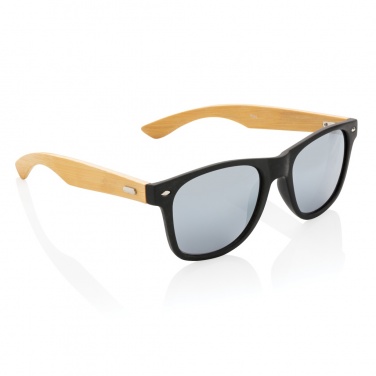 Logo trade promotional items image of: Bamboo and RCS recycled plastic sunglasses