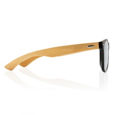 Logo trade business gifts image of: Bamboo and RCS recycled plastic sunglasses