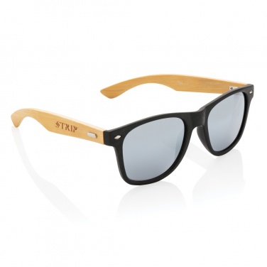 Logotrade corporate gift image of: Bamboo and RCS recycled plastic sunglasses