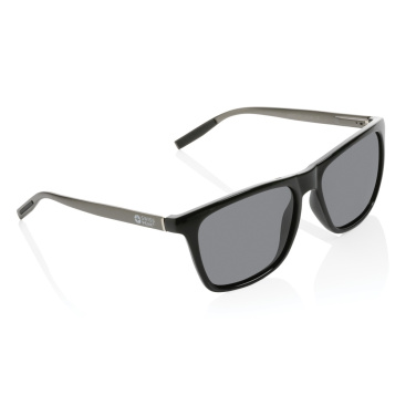 Logo trade promotional product photo of: Swiss Peak RCS rplastic polarised sunglasses