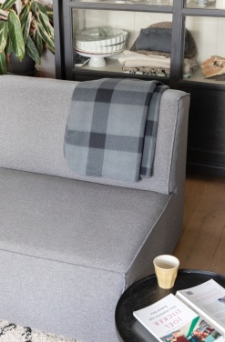 Logo trade promotional items image of: Soft plaid fleece blanket