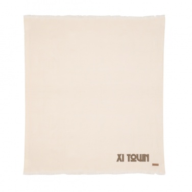 Logo trade business gifts image of: Ukiyo Aware™ Polylana® woven blanket 130x150cm