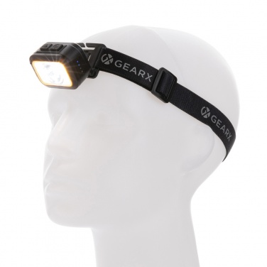 Logo trade corporate gifts picture of: Gear X RCS rPlastic heavy duty head torch