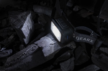 Logo trade corporate gifts image of: Gear X RCS rPlastic heavy duty head torch