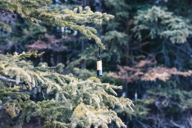 Logo trade promotional gifts picture of: Bamboo and RCS certfied recycled plastic torch