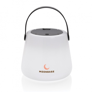 Logo trade promotional item photo of: SolarGlow RCS recycled ABS USB-rechargeable outdoor light