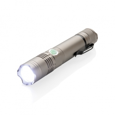 Logo trade advertising products image of: Rechargeable 3W flashlight