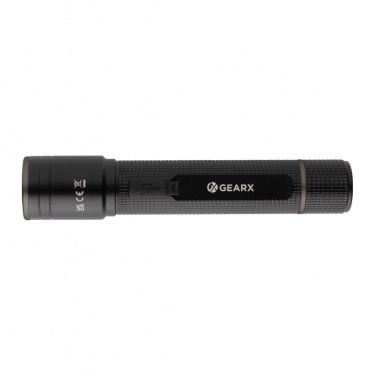 Logotrade advertising product image of: Gear X RCS recycled aluminum USB-rechargeable torch