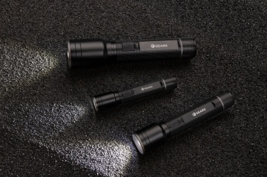 Logo trade promotional merchandise picture of: RCS recycled aluminum USB-rechargeable heavy duty torch