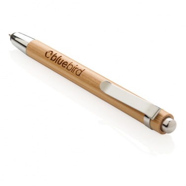 Logo trade promotional products image of: Bamboo stylus pen