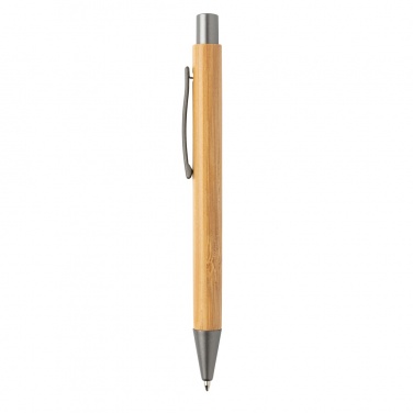 Logo trade promotional giveaways image of: Slim design bamboo pen