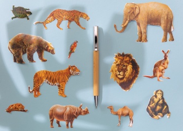 Logo trade advertising products image of: Modern bamboo pen