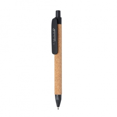 Logo trade business gift photo of: Write wheatstraw and cork pen