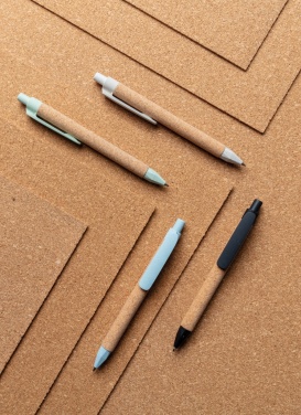 Logo trade promotional gifts image of: Write wheatstraw and cork pen