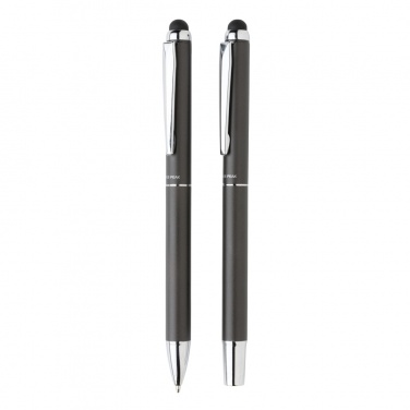 Logo trade advertising products picture of: Swiss Peak deluxe pen set in PU pouch