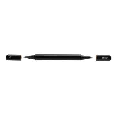 Logo trade promotional merchandise photo of: Swiss Peak Storm RCS recycled aluminum dual tip pen