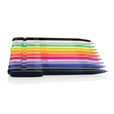 Logotrade promotional giveaways photo of: Devin GRS certified RABS pen transparent