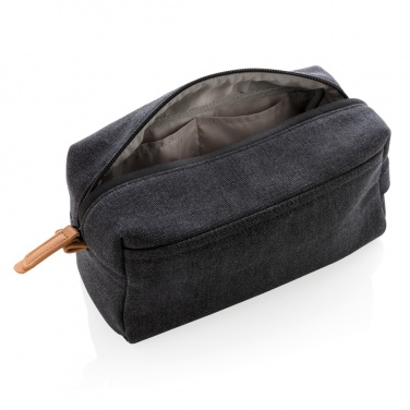 Logotrade promotional gift image of: Canvas toiletry bag PVC free