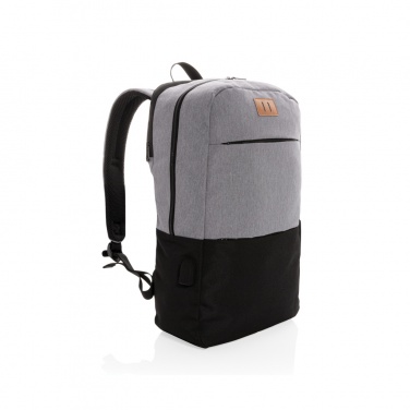 Logotrade advertising products photo of: Modern 15.6" USB & RFID laptop backpack PVC free