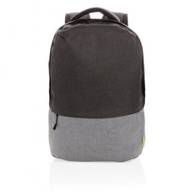 Logotrade promotional merchandise picture of: Duo colour RPET 15.6" RFID laptop backpack PVC free