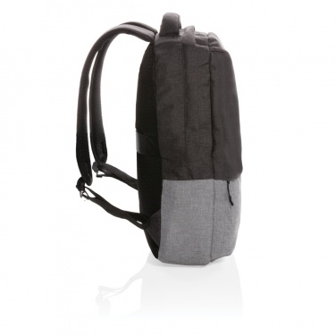 Logotrade promotional item image of: Duo colour RPET 15.6" RFID laptop backpack PVC free