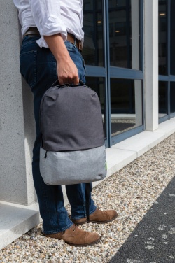 Logo trade corporate gifts image of: Duo colour RPET 15.6" RFID laptop backpack PVC free