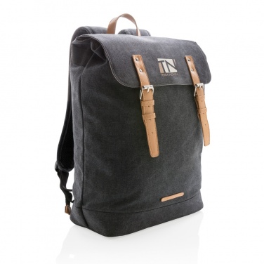 Logotrade promotional products photo of: Canvas laptop backpack PVC free