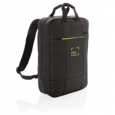 Logo trade business gifts image of: Soho business RPET 15.6" laptop backpack PVC free