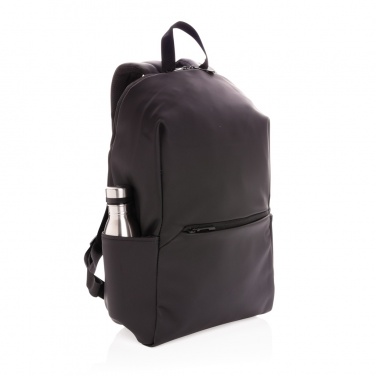 Logotrade promotional gift image of: Smooth PU 15.6"laptop backpack