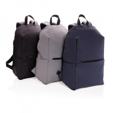 Logo trade business gift photo of: Smooth PU 15.6"laptop backpack
