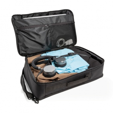 Logo trade promotional giveaway photo of: Swiss peak convertible travel backpack PVC free