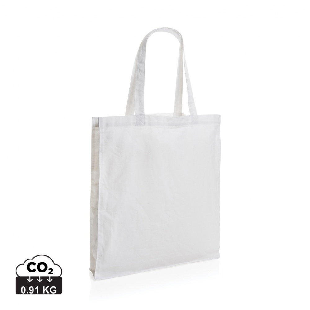 Logo trade promotional gifts image of: Impact AWARE™ Recycled cotton tote w/bottom 145g