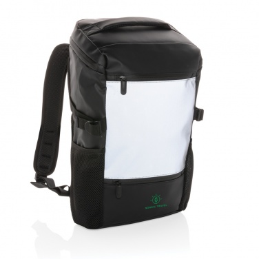 Logo trade promotional giveaways picture of: PU high visibility easy access 15.6" laptop backpack