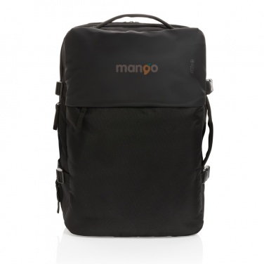 Logo trade advertising products picture of: Swiss Peak AWARE™ RPET 15.6' expandable weekend backpack