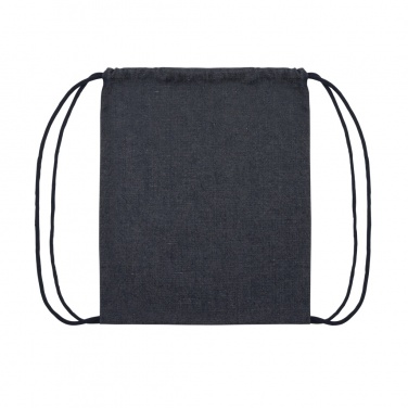 Logotrade corporate gift image of: Impact AWARE™ recycled denim drawstring backpack