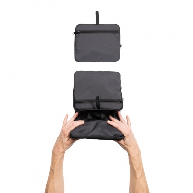 Logo trade promotional merchandise picture of: Dillon AWARE™ RPET foldable classic backpack