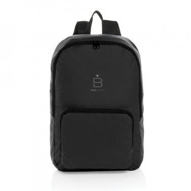 Logo trade promotional items image of: Dillon AWARE™ RPET foldable classic backpack