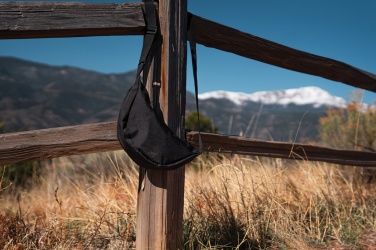 Logo trade corporate gifts image of: Crescent AWARE™ RPET half moon sling bag