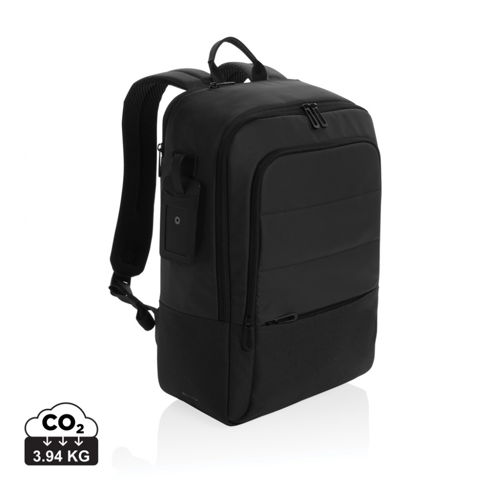 Logotrade promotional item image of: Armond AWARE™ RPET 15.6 inch deluxe laptop backpack