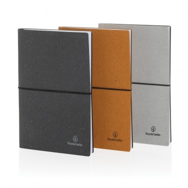 Logotrade promotional merchandise picture of: A5 recycled leather notebook