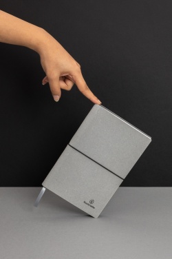 Logo trade promotional merchandise picture of: A5 recycled leather notebook