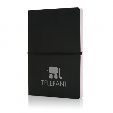 Logo trade promotional gift photo of: Deluxe softcover A5 notebook