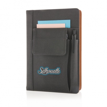 Logotrade advertising products photo of: Notebook with phone pocket