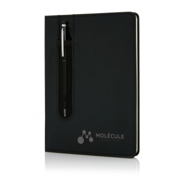 Logotrade promotional giveaways photo of: Standard hardcover PU A5 notebook with stylus pen