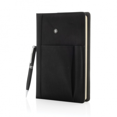 Logo trade corporate gifts picture of: Refillable notebook and pen set