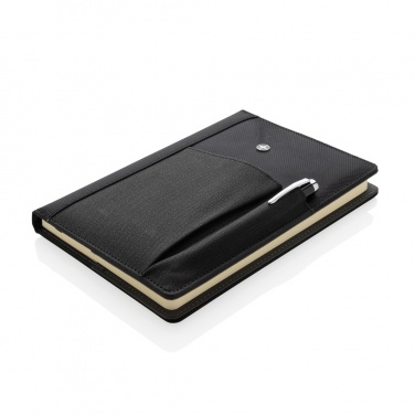 Logo trade advertising product photo of: Refillable notebook and pen set