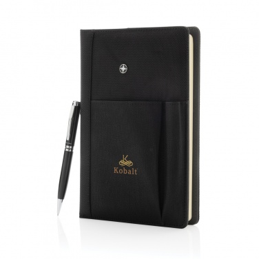 Logotrade promotional item image of: Refillable notebook and pen set
